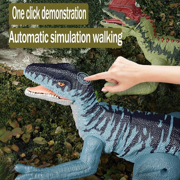 24G Remote Control Dinosaur Animal Simulation Sound Effects Lighting Walking Childrens Electric Pet Toys Gifts For Boys 260318