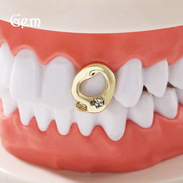 New Moissanite Jewelry Hip Hop Gold Teeth Personality — compare prices at CompareOffers