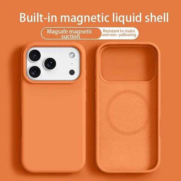 Magnetic Phone Case For iPhone 17 16 Pro Max Air Liquid Silicone Cases For iPhone17 16 Pro Max 17Pro Soft Bumper Cover H260323
