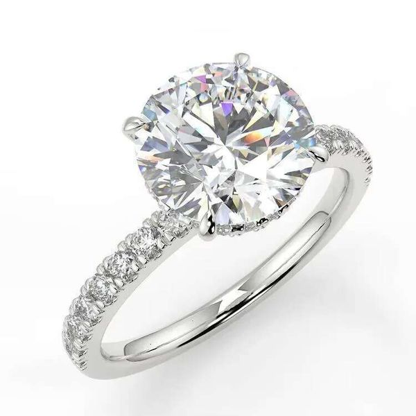 Moissanite Diamond Pt900 Platinum Ring Price White Gold Rings for Women