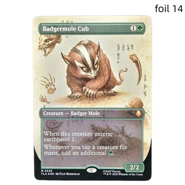 Foil Creature Card TLA Earthbend 1 Free Clear Sleeve TCG Meta Staple for Ramp Decks Tap For Mana Add Extra Green