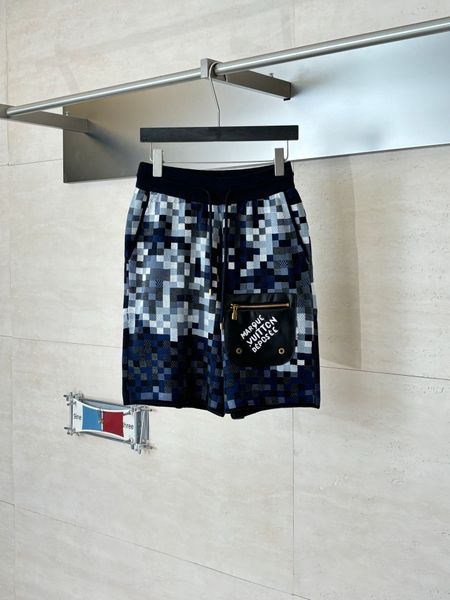 Cotton Shorts with Embroidery Print