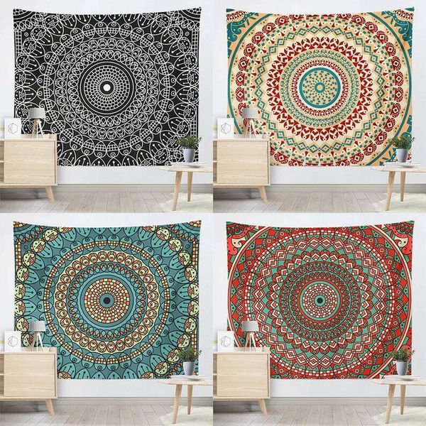 Mandala wall hanging tapestry sofa background cloth wallpaper student dormitory decoration 26Y0324