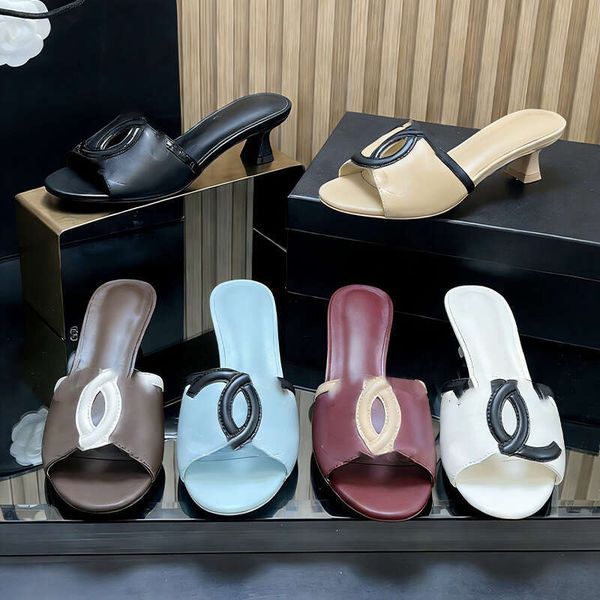 White Leather Ball Heel Mules, Open Toe