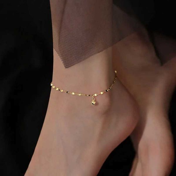 Minimalist Silver Color Anklet On The Leg Fashion Beads Girls Anklets Barefoot …