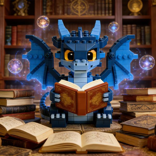 Blue Little Dragon Building Blocks Book Reading Dragon Educational Toy
Blue Little Dragon Building Blocks Book Reading Dragon Educational Toy