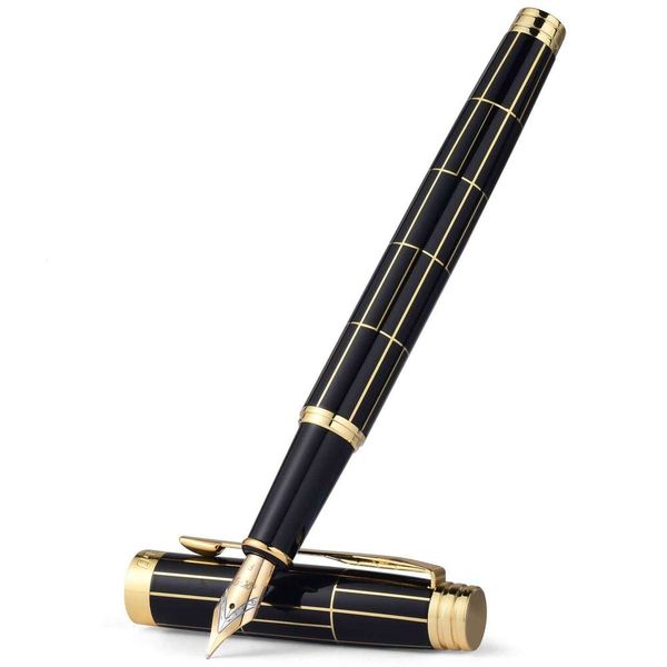 STONEGO Deluxe Metal Fountain without Ink Refill Convertible Calligraphy Pen for Writing and Drawing 26Y0325