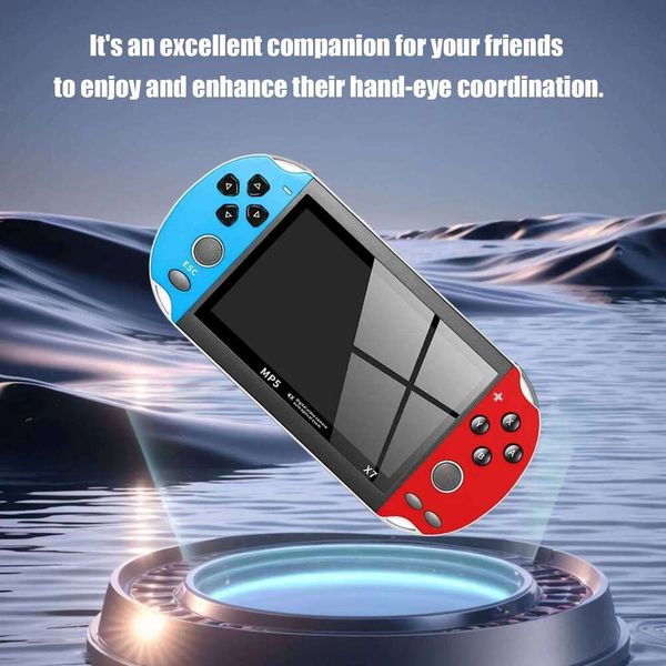 UKK X7 4.3 Inch Players Classic HD Video Gaming Player Retro Game Console 8G Built-in 10000 Games Handheld Consoles 26W0325
