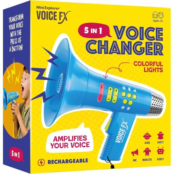 Mini Explorer Changer Easter Kids Voice Changing Device Boys & Girls Ages 3-8+ Olds Birthday Gifts 3, 4, 5, 7, 8 Year Old Boy - Toys Gift Ideas For Kid, Toddler 56D