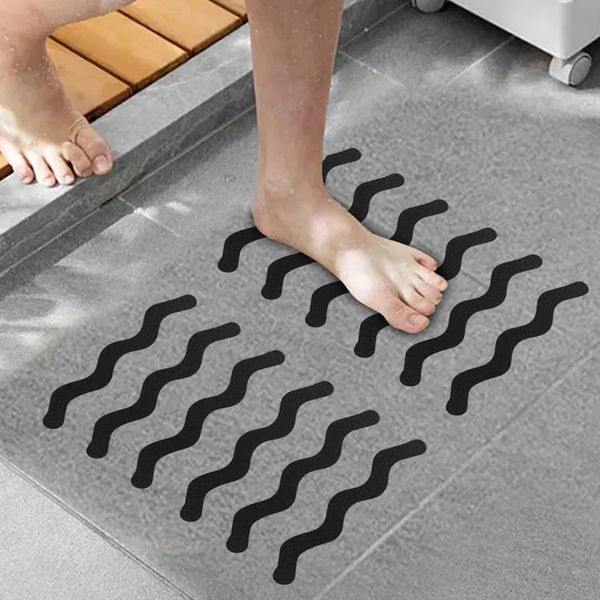 006 Designer 24Pcspack Bathroom Floor Antislip Sticker Safety Shower Strip Decals For Bathtub Stairs With h High Quality Scraper 260306