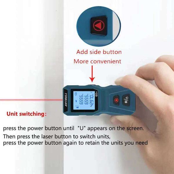 Laser Distance Meter 40m 60m infrared Rangefinder Digital measure tape laser meter 26H0326