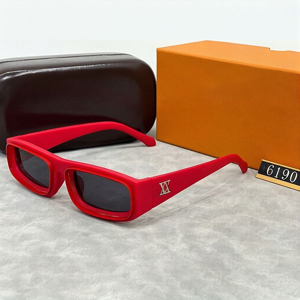 Men Sunglasses Designer Sunglass for Women Luxury Sun glass Retro Goggle Adumbral Summer Travel Beach Eyeglasses UV400 Oval Letter design