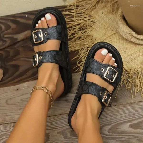 Sandals 2026 Summer Women's Fashion Couple Flat Slippers Adjustable Buckle Platform Casual Outdoor Beach, Black
Sandals 2026 Summer Women's Fashion Couple Flat Slippers Adjustable Buckle Platform Casual Outdoor Beach, Black