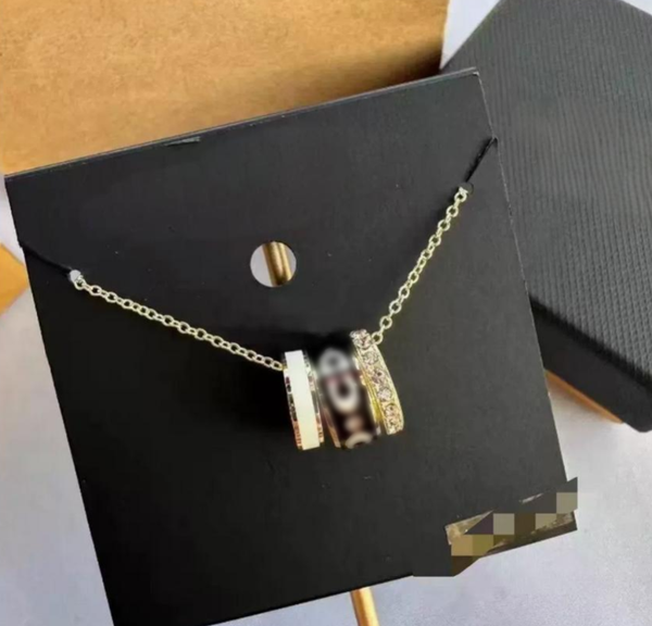 Luxury Unisex Necklace Designer love Jewellery party diamond pendant Gold plated necklaces for women fancy dress long chain jewellery gift A2