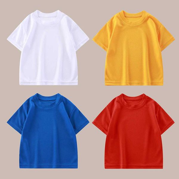 1pcs Summer Quick Drying Boys Girls Tee Fashion Tops Children Short Sle T-shirts Child Loose Casual Solid Tshirt Baby ClothesT260327 J260509
