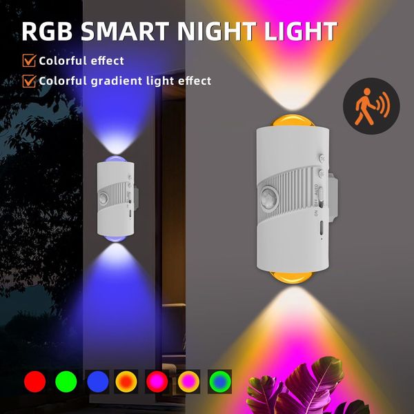 RGB Smart Motion Sensor Rechargeable Magnetic Wall Night Light
RGB Smart Motion Sensor Rechargeable Magnetic Wall Night Light