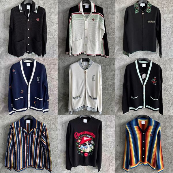 New Designer Knitted Sweaters Men and Women Fashion Loose Jackets Zipper Long Sleeved Sweater