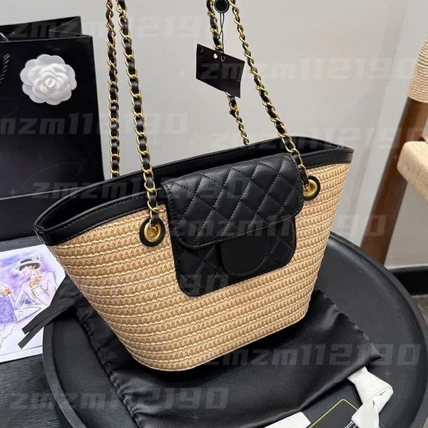 Straw beach bucket bags Underarm Bag Designer raffia — compare prices at CompareOffers