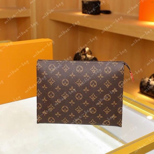 Designer bag Wallet letter lattice men bags women wallets Cosmetic zipper Handbags purses 47542 with dust bag Handbag Purse Luxury top quality Cosmetic Bags Cases