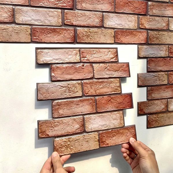 10Pcs 3D Wall Stickers PVC Self-adhesive Wallpapers for Kitchen Dining Living Room TV Background Home Decor Peel and Stick X260328