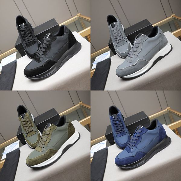 New Designer Men Leather Running Shoes Suede Trainers Fashion Sneakers Comfort …