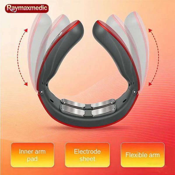 Raymax Pulse Back Wireless Smart Shoulder and Neck Massager Heating Pain Relief Muscle Impact Massage Health Care