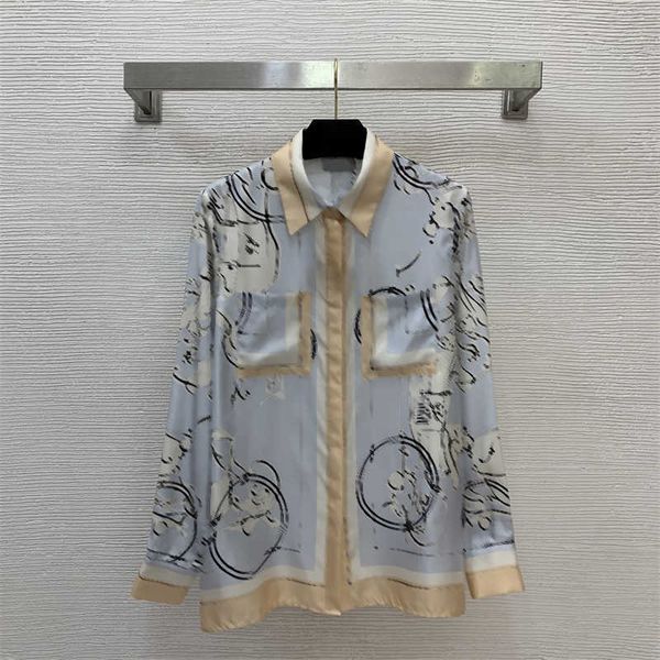 Designer Silk Blouse Long Sleeves