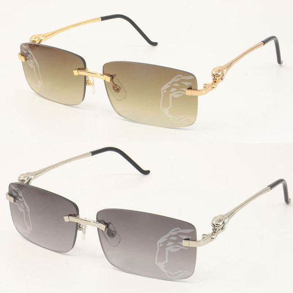 New Designer Leopard Series 3.0 Lens Rimless Sunglasses CT02810-A For All Gende…