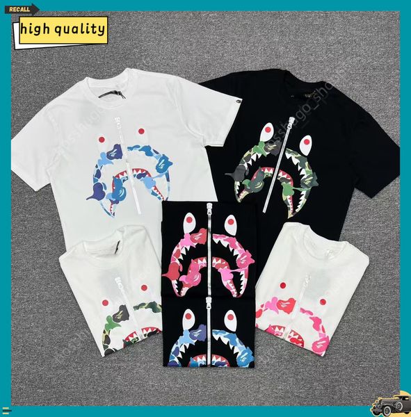 High-quality b apes tshirt Fashion T Shirt for men women Summer Black White T-ShirtsClothings Short Sleeve Clothes hiphop tees 3b