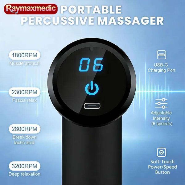Raymax USB Machine Muscle Relaxation Vibrating Rod Massage Fitness Equipment Neck Grab Fascia Gun
