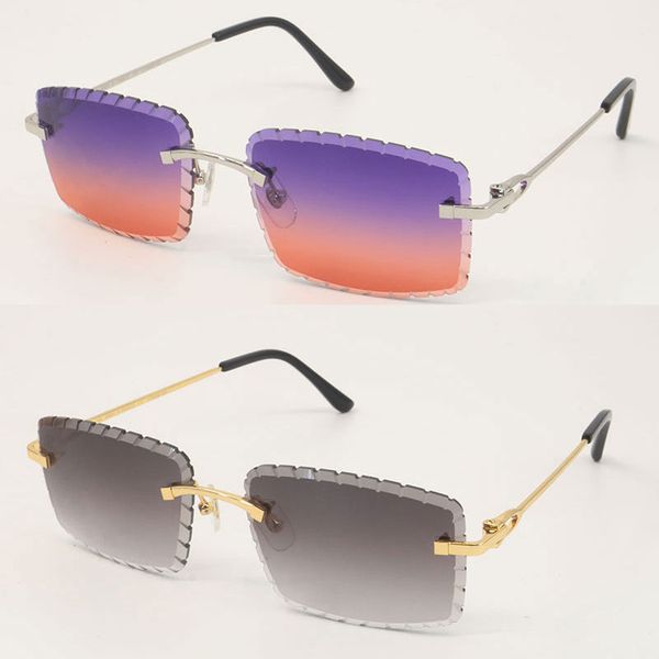 New Designer Rimless Diamond Cut Lens Sunglasses For All Genders Stylish Rimles…