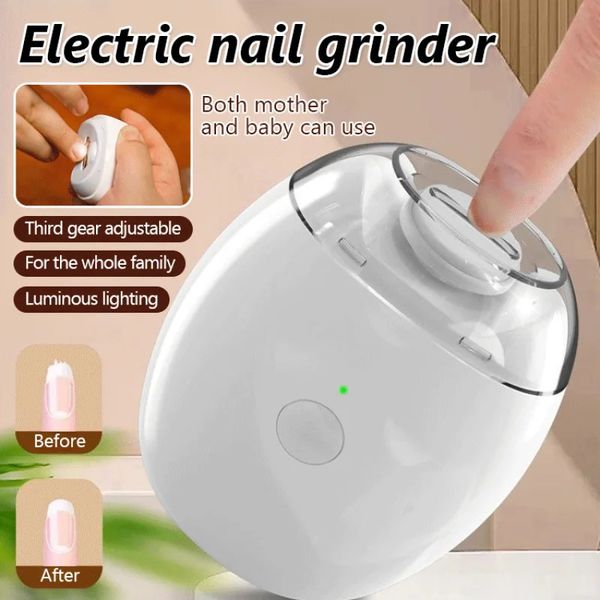 Home Electric Nail Grinder Automatic Nail Clipper Type-C Rechargeable Anti-Pinch Low Noise Quiet Nail Polishing Tool for Daily 260330