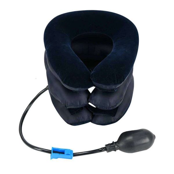 Inflatable Stretcher Support Air Cervical Traction 3 Tubes Neck Braces Stress Relief Relaxation Men Women for Home Office