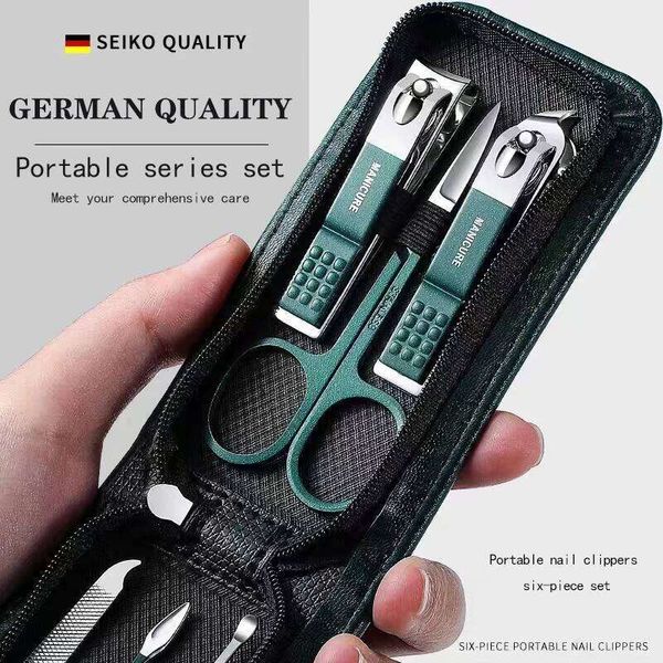 Scissors Set High End Mens And Womens Special Nail Clippers Manicure Beauty Tools 6 Piece Portable Household