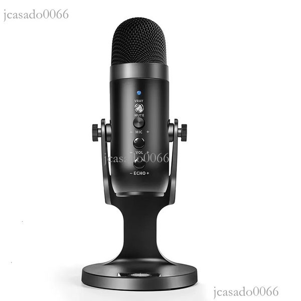 Microphones Professional USB Microphone Podcast Studio Cardioid Condenser PC Computer Mic Stand For Streaming Video Gaming Singing 230920