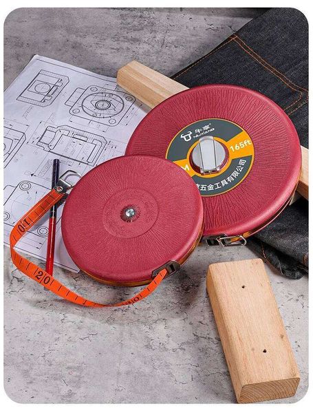 20m/30m/50m Double Face Printing for Construction Work Tape Measure Engineering Grade Manual Measuring Tool Ruler