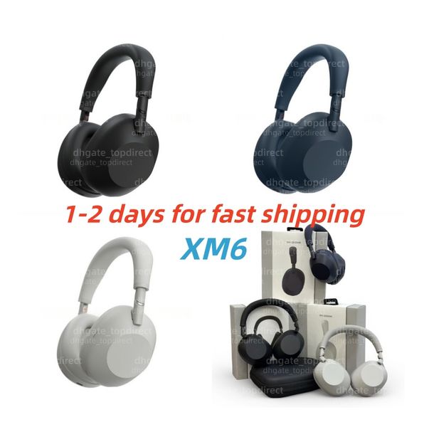 True WH-1000XM4 XM5 New XM6 Headphones for Headband Bluetooth Earphones Microphone stereo Wireless Headsets factory smart HD for Noise cancelling