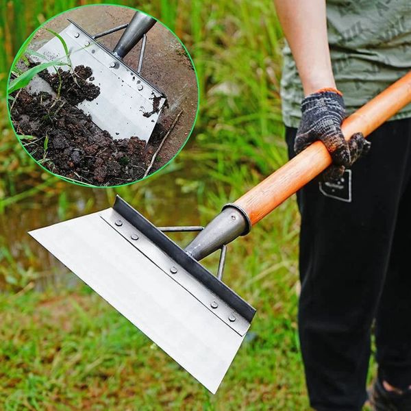 30cm Metal Weed Cleaning Shovel Stainless Steel for Moss Multifunctional Outdoor Garden Farm Weeding Tool 260429