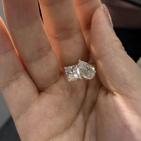 14K Gold Two Stone Lab Grown Diamond Ring — compare prices at CompareOffers