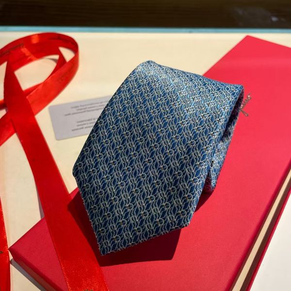 Luxury Necktie High Quty Mens Letter 100 Tie Silk black blue Aldult Jacquard Party Wedding Business Woven Fashion Design Hawaii Neck Ties box AC2026 L2606109DLP