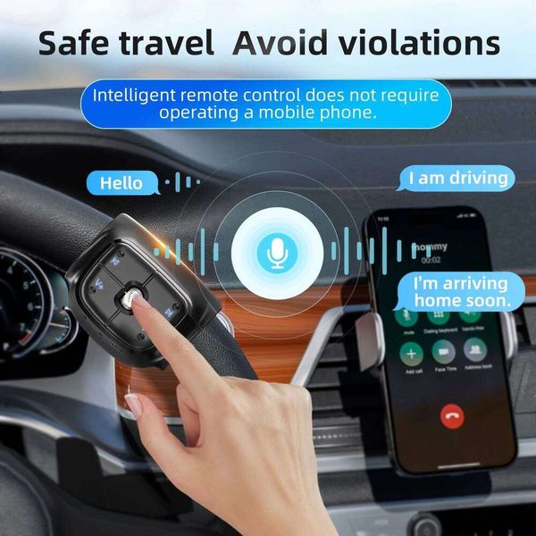 Wireless Bluetooth 5.4 Button Helmet Earphone Motorcycle/Bike Handlebar Media Controller Steering Wheel Remote Control