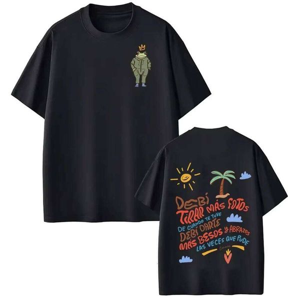Rapper Tour 2026 Graphic T-Shirts Debi Tirar Mas Fotos DTMF Men Women Cotton Retro Spring/summer Short Sleeve Top 26H0505