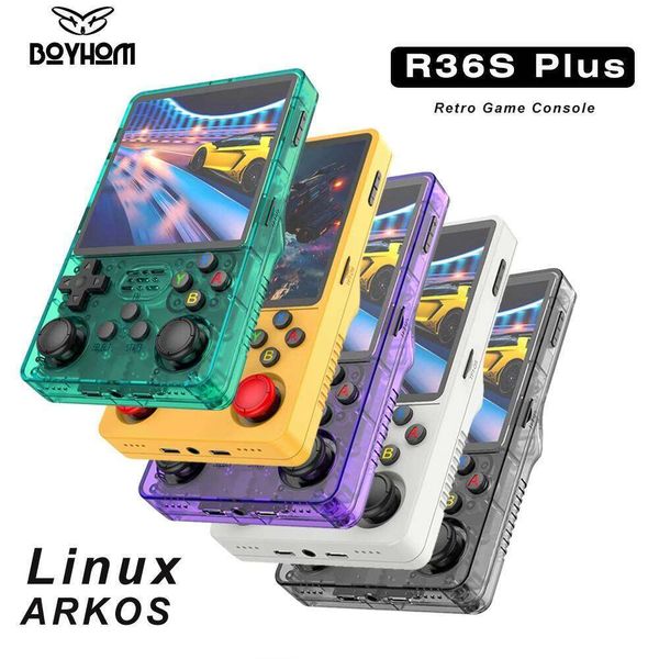 TOP Sale 4"IPS Big Screen R36S Plus Retro Handheld Game Console Linux 64-bit System RK3326 Portable Pocket ARKOS 2.0 R36SPLUS S260504 263