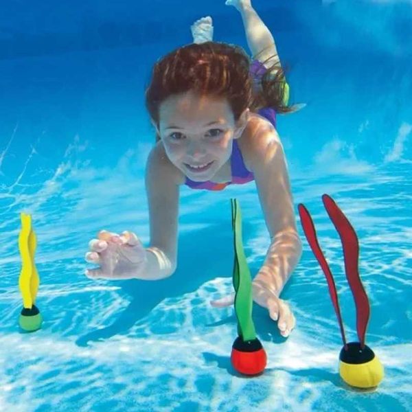 2026 new 1/3 Piece Kids Sports Pool Toys Ocean Plant Shape Diving Toys Diving Swimming Training Pool X260504