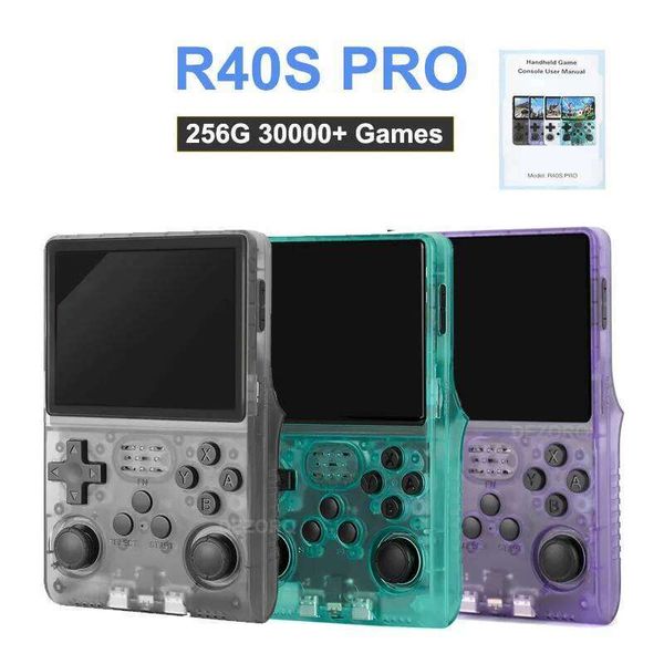 R40S Pro Retro 3.5-inch Open-Source Linux System 256GB Portable Video Player Handheld Game Console S260504