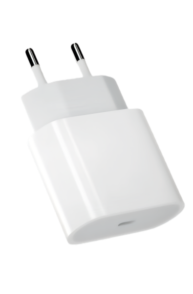 PD20W Single USB-C Fast Charging Adapter with US/EU/UK Plug, Compatible with All iPhone Models