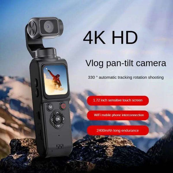 4K Vlog Pocket Gimbal Camera with Face Tracking, 18x Zoom, WiFi, 2400mAh BatteryHandheld Stabilizer for YouTube,TikTok 26H0506