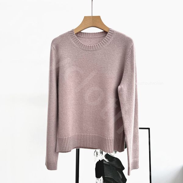 Luxury Designer Women Sweaters Autumn and Winter Pullover Round Neck Long Sleeve Chain Solid Color Casual Loose Cashmere Bottoming Knitted Sweater B1289