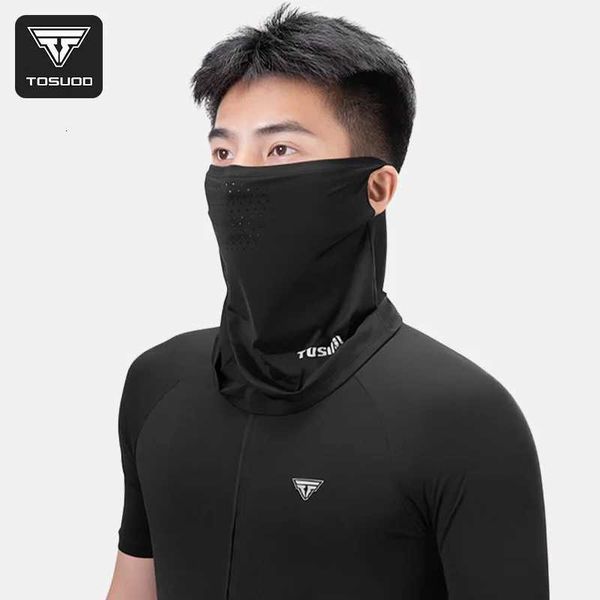 TOSUOD Ice Silk Cycling Face Mask Spring Summer Cycling Head Cover Breathable Comfortable Sweat Releasing Face MaskT260506