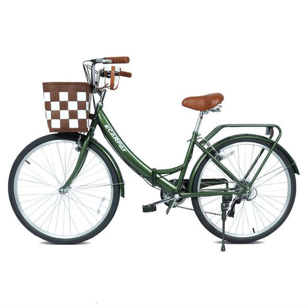 Mountain Bike Inch Folding City Bike se mtb With 7 Speeds Commuter Ready Accessories Detachable Basket Cup Holder Steel Frame Alloy Rims V Brakes Comfortable /